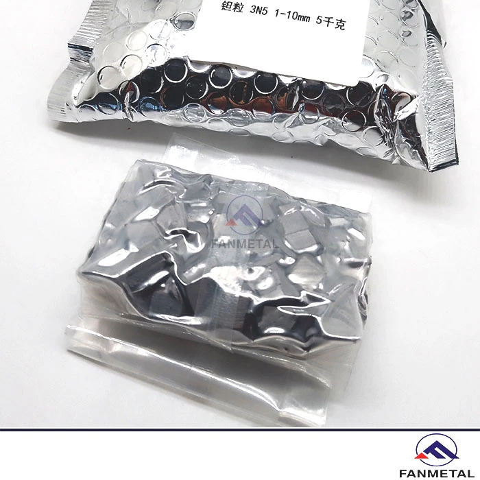 Tantalum pellets specification for vacuum coating inside anti-static vacuum bag Tantalum pellets specification for vacuum coating inside anti-static vacuum bag